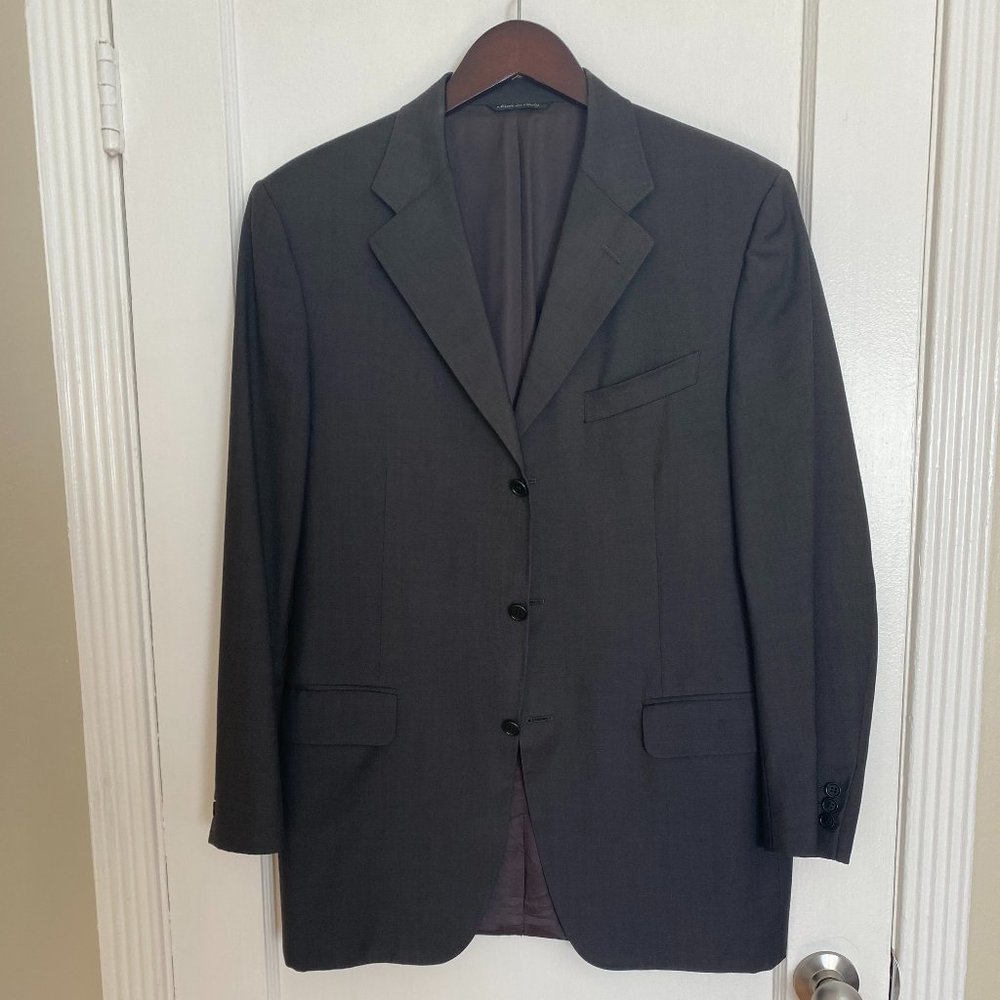 Kiton Black Sports Coat - 42R - 100% Wool